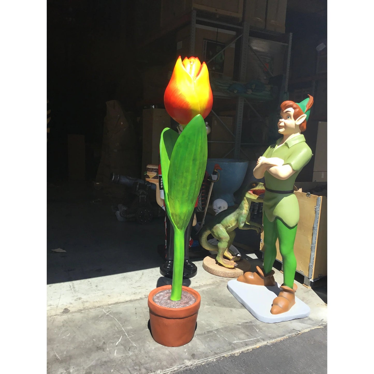 Large Tulip Flower Statue