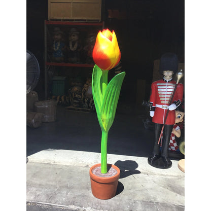 Large Tulip Flower Statue