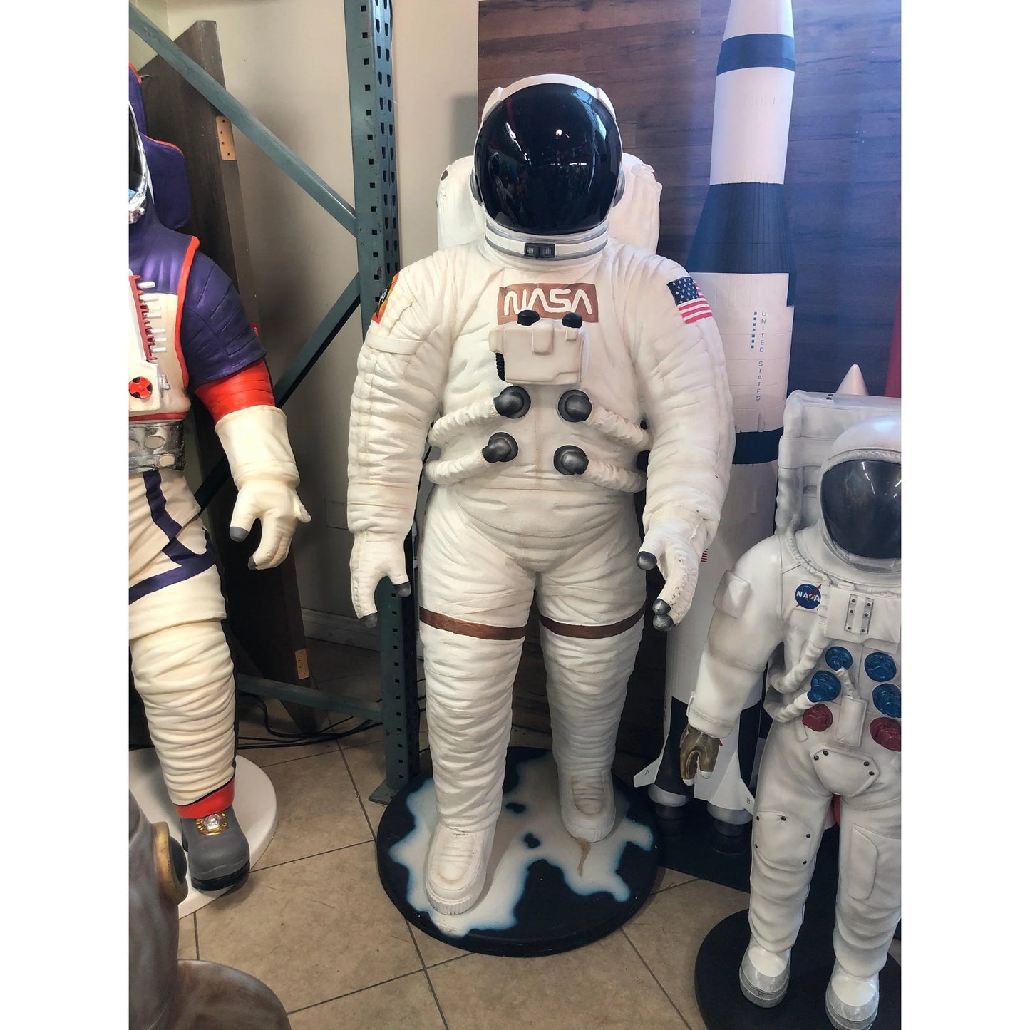 Astronaut Walking Life Size Statue