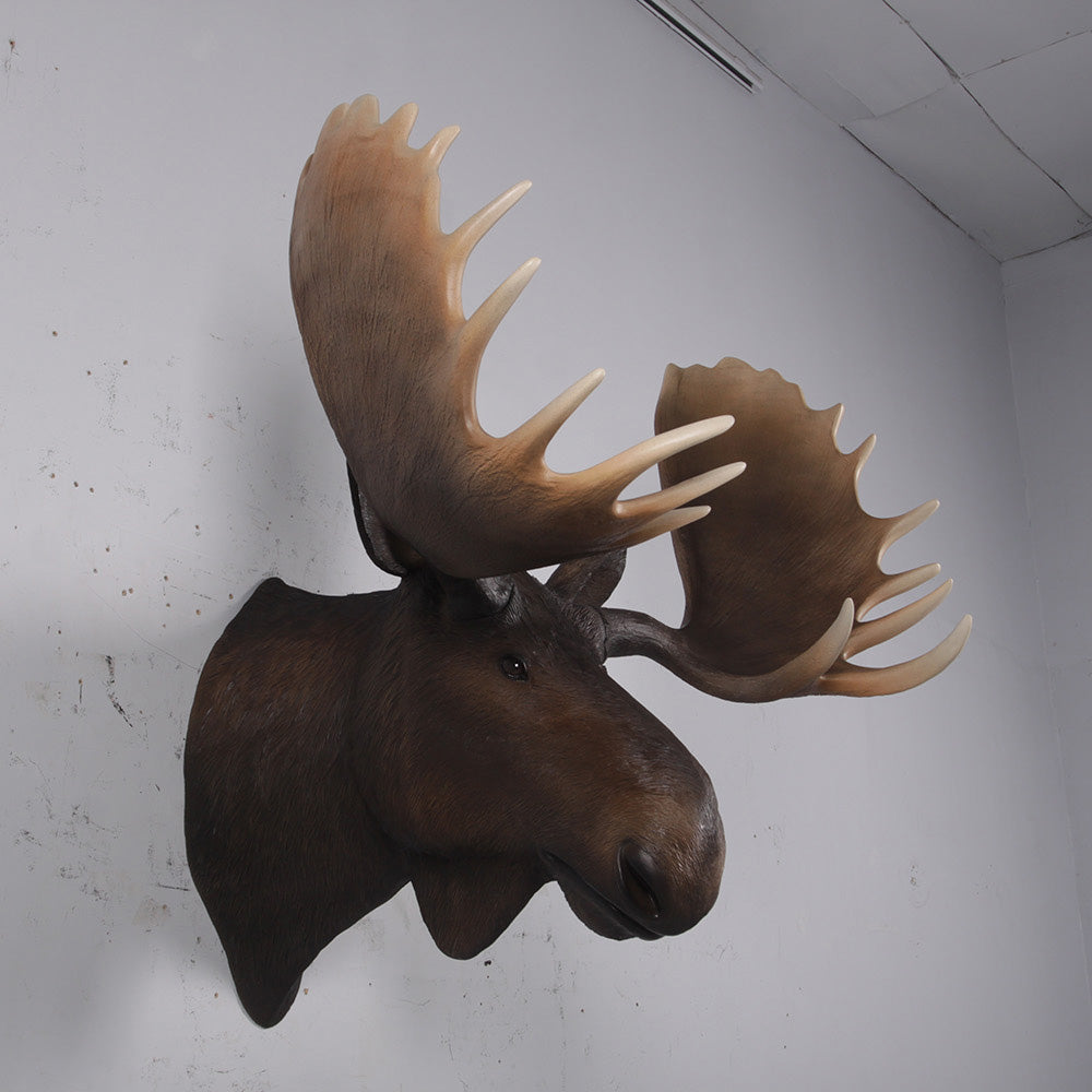 Moose Head Life Size Statue