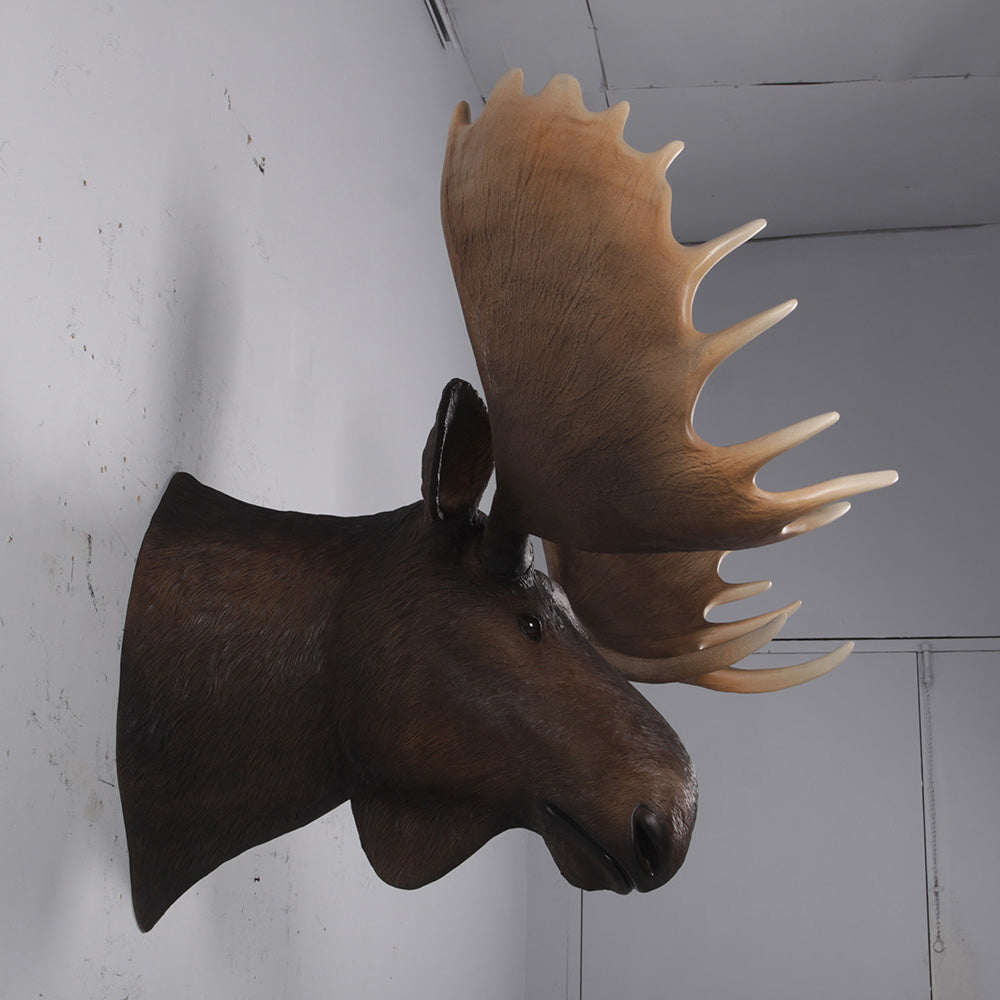 Moose Head Life Size Statue