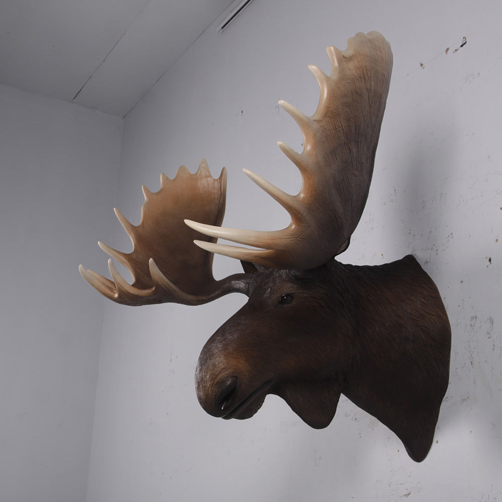 Moose Head Life Size Statue