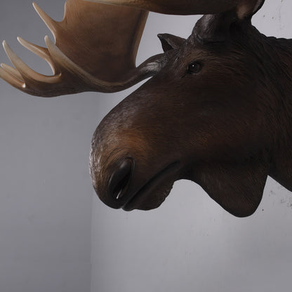 Moose Head Life Size Statue