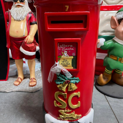 Small Santa's Snow Mailbox Statue S0141S-180031-H