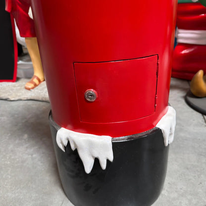 Small Santa's Snow Mailbox Statue S0141S-180031-H
