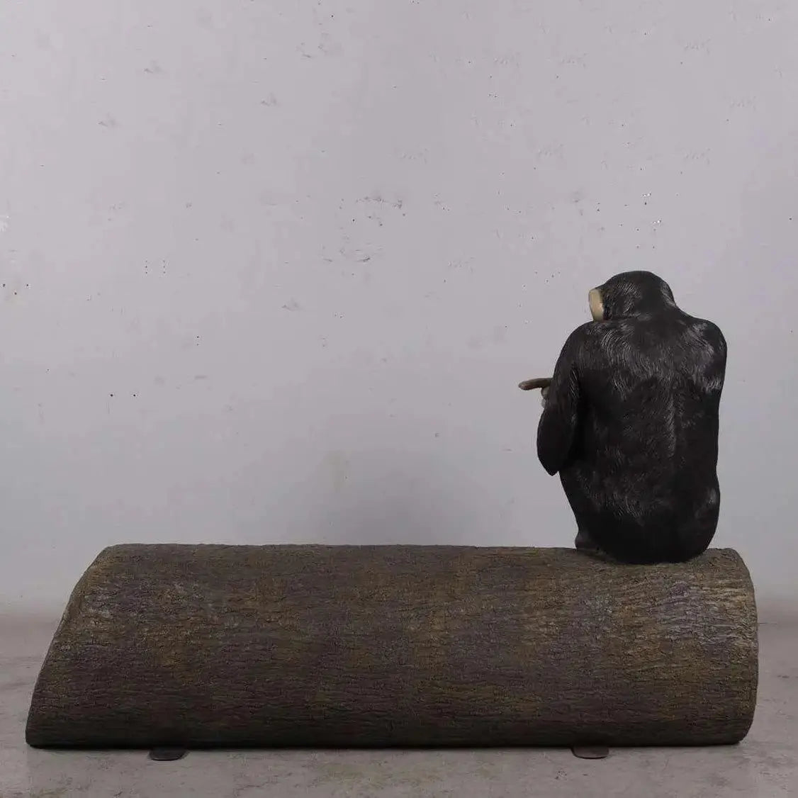 Monkey On Tree Trunk Statue A0717-180038-H