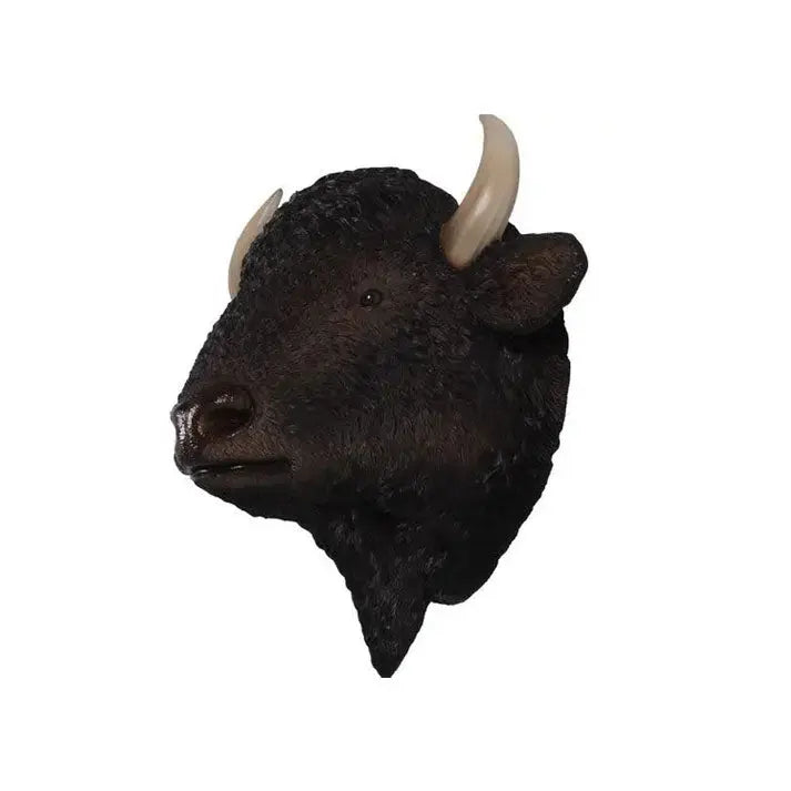 Buffalo American Bison Head Life Size Statue A0737-180039-H