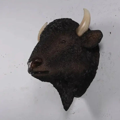 Buffalo American Bison Head Life Size Statue A0737-180039-H