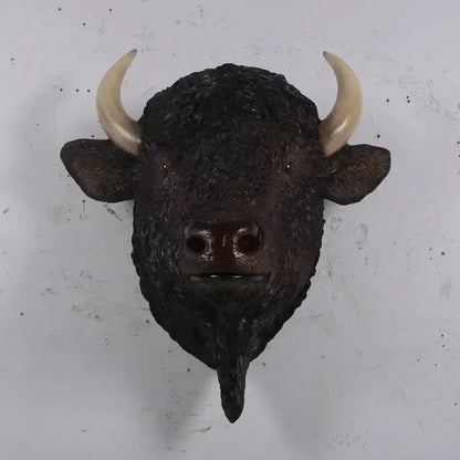 Buffalo American Bison Head Life Size Statue A0737-180039-H