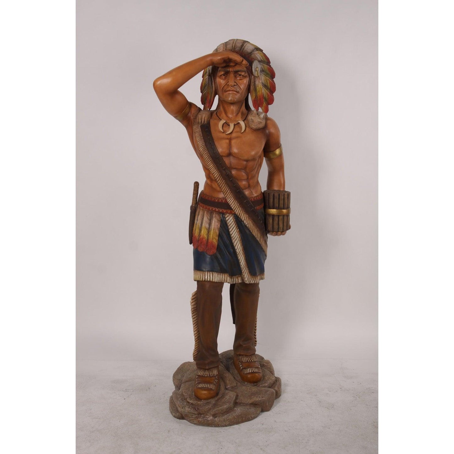 Tobacco Indian Life Size Statue - LM Treasures Prop Rentals 