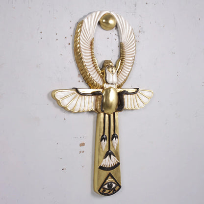 Egyptian Key of Life Wall Decor Statue E0101-180091-H