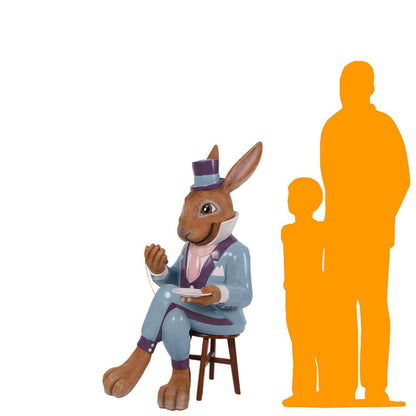 Sitting Mister Rabbit Statue - LM Treasures Prop Rentals 