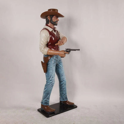 Gunslinger Cowboy Life Size Statue