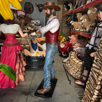 Gunslinger Cowboy Life Size Statue