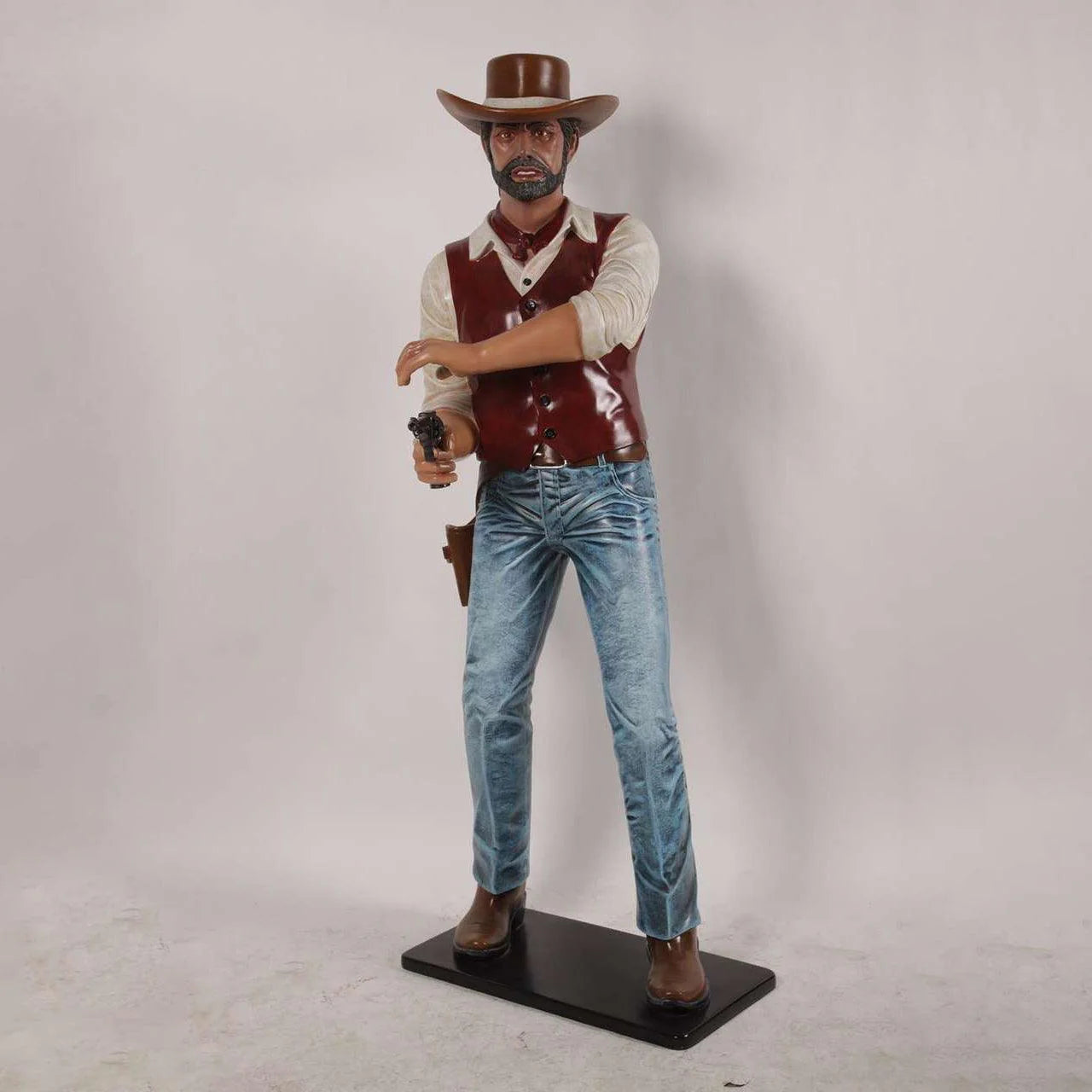 Gunslinger Cowboy Life Size Statue