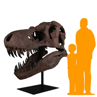 Jumbo T-Rex Skull Statue - LM Treasures Prop Rentals 