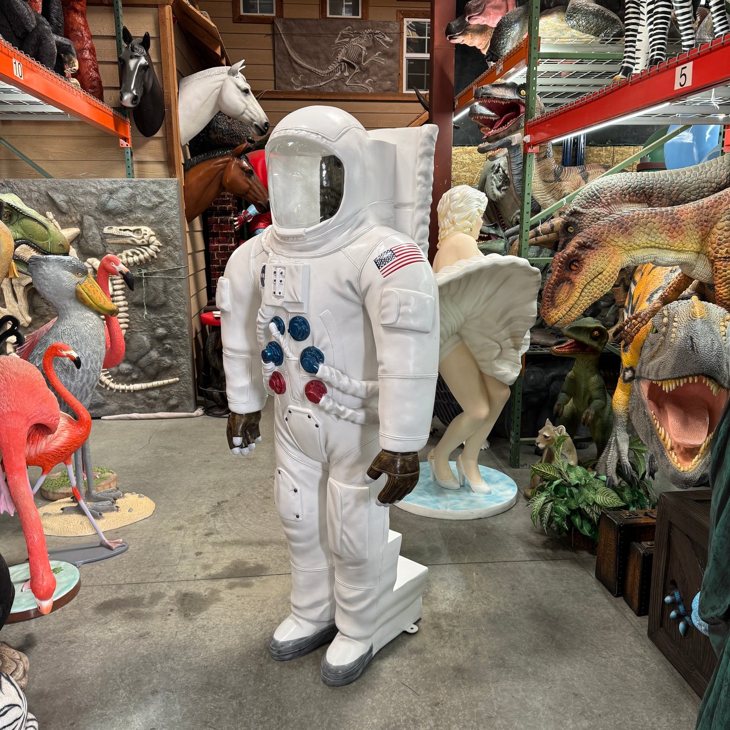 Astronaut Photo Op Life Size Statue