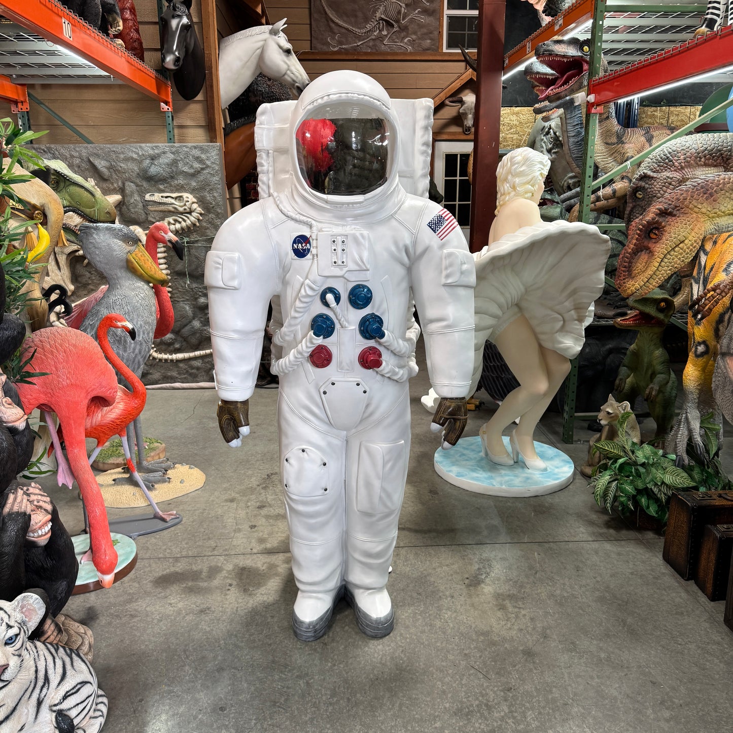 Astronaut Photo Op Life Size Statue