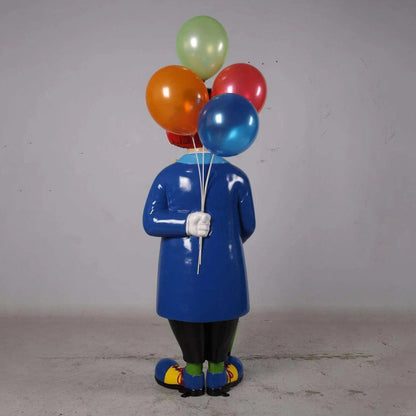 Clown With Balloons Statue