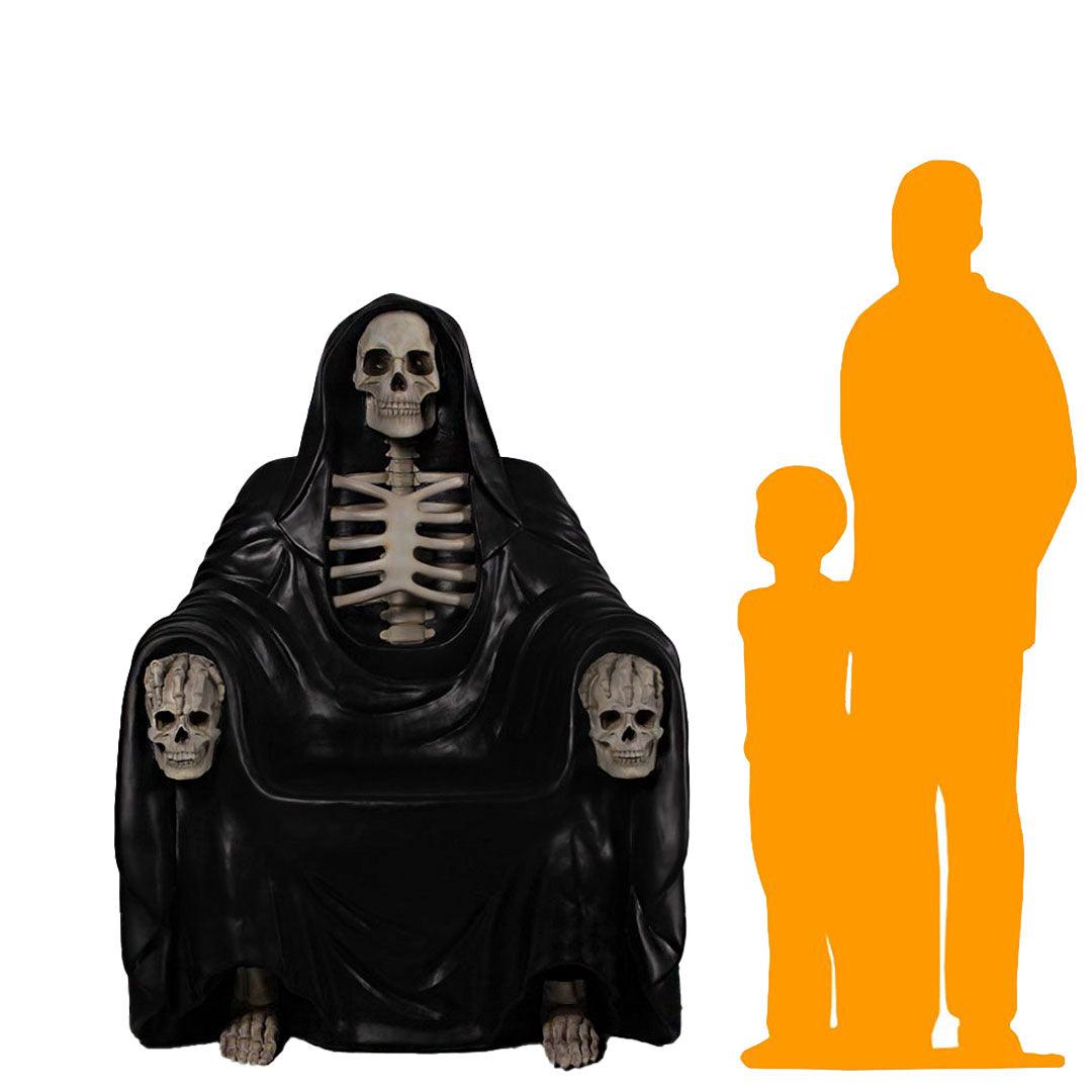 Skeleton Reaper Throne - LM Treasures Prop Rentals 