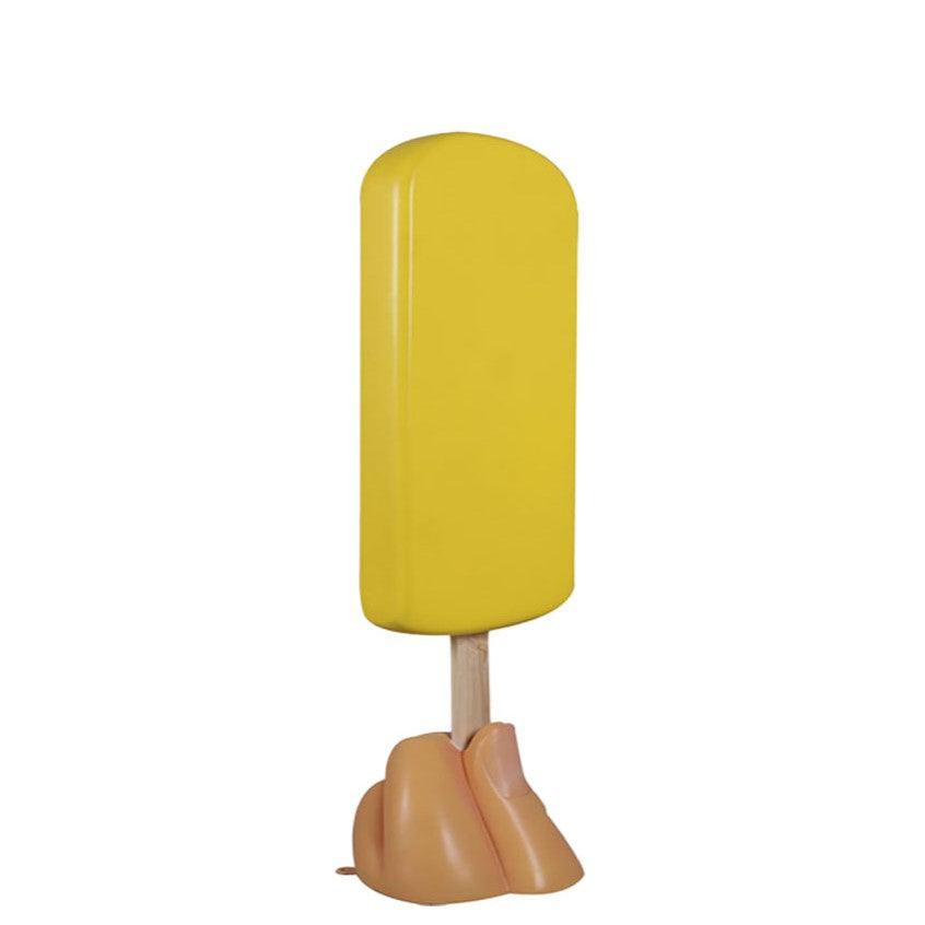 Yellow Ice Cream Popsicle Statue