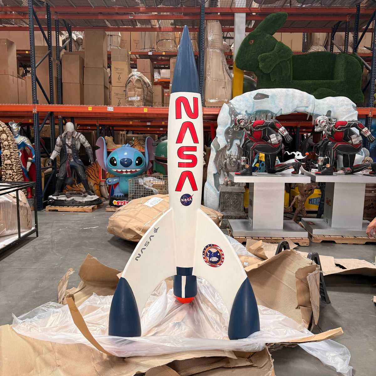 Large NASA Space Rocket Statue LS379B-1814-A