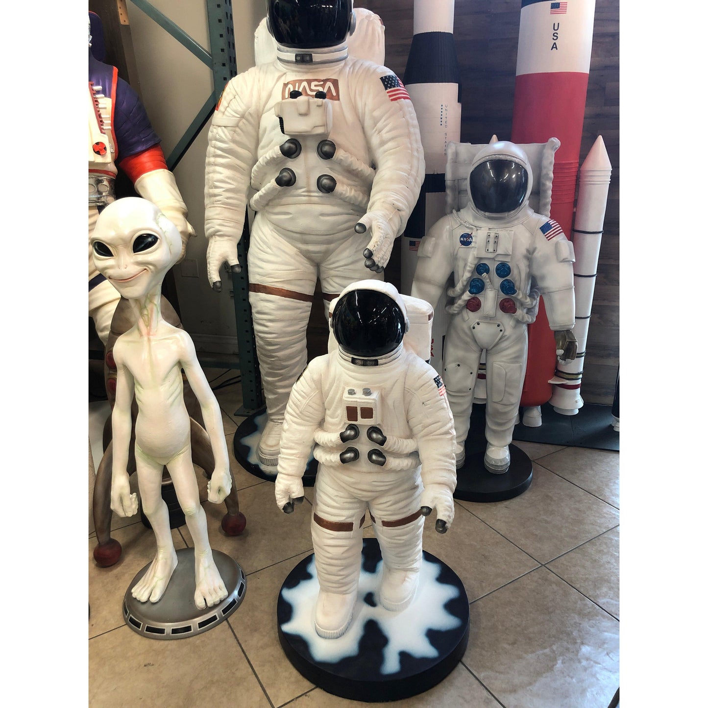 Astronaut Walking Small Statue