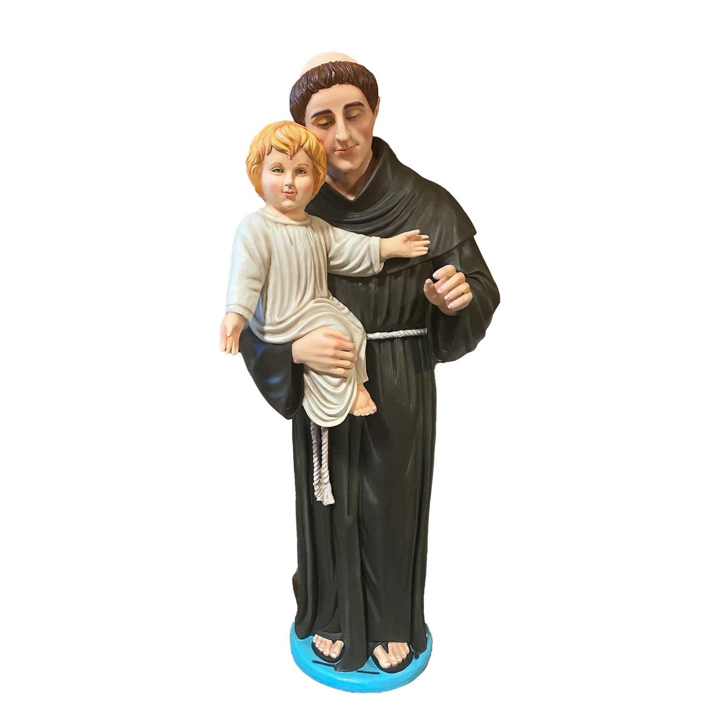 St. Anthony De Padua Life Size Christmas Statue - LM Treasures Prop Rentals 
