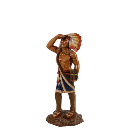 Tobacco Indian Small Statue - LM Treasures Prop Rentals 