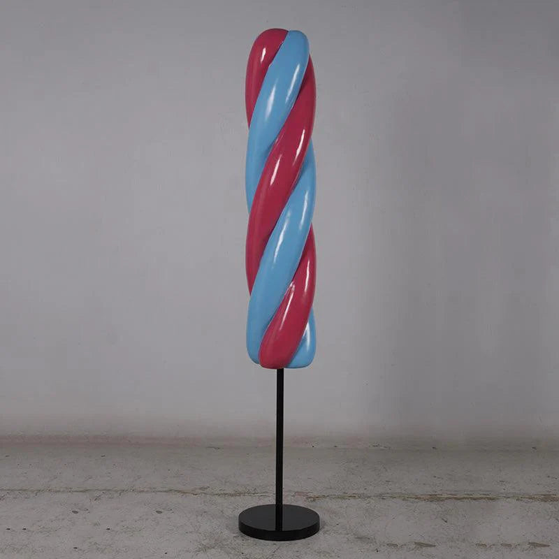 Blue Twist Popsicle Statue