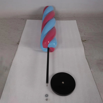 Blue Twist Popsicle Statue