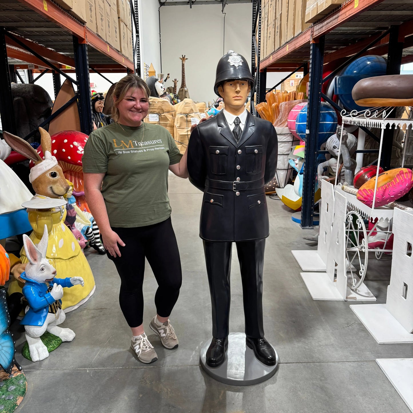 Policeman Bobby Life Size Statue LS349-190009-H