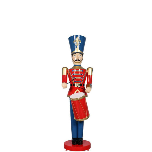 Red Toy Soldier Drummer Statue