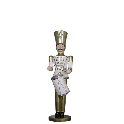 Gold Toy Soldier Drummer Statue