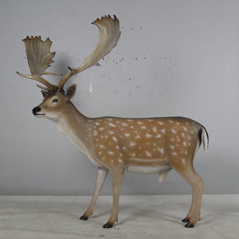 Deer Fallow Buck Life Size Statue - LM Treasures Prop Rentals 