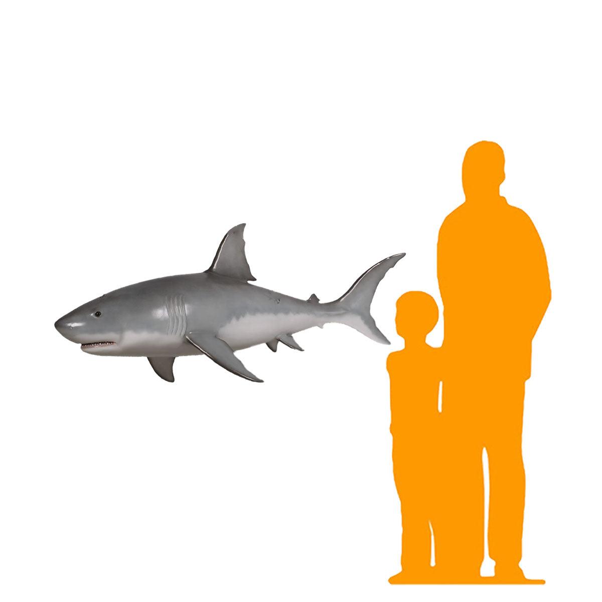Gray Shark Statue - LM Treasures Prop Rentals 