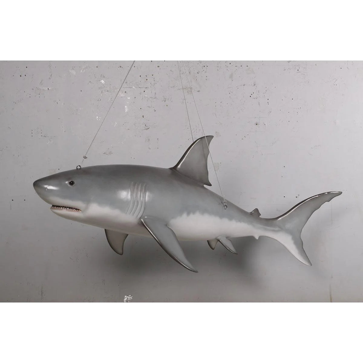 Gray Shark Statue