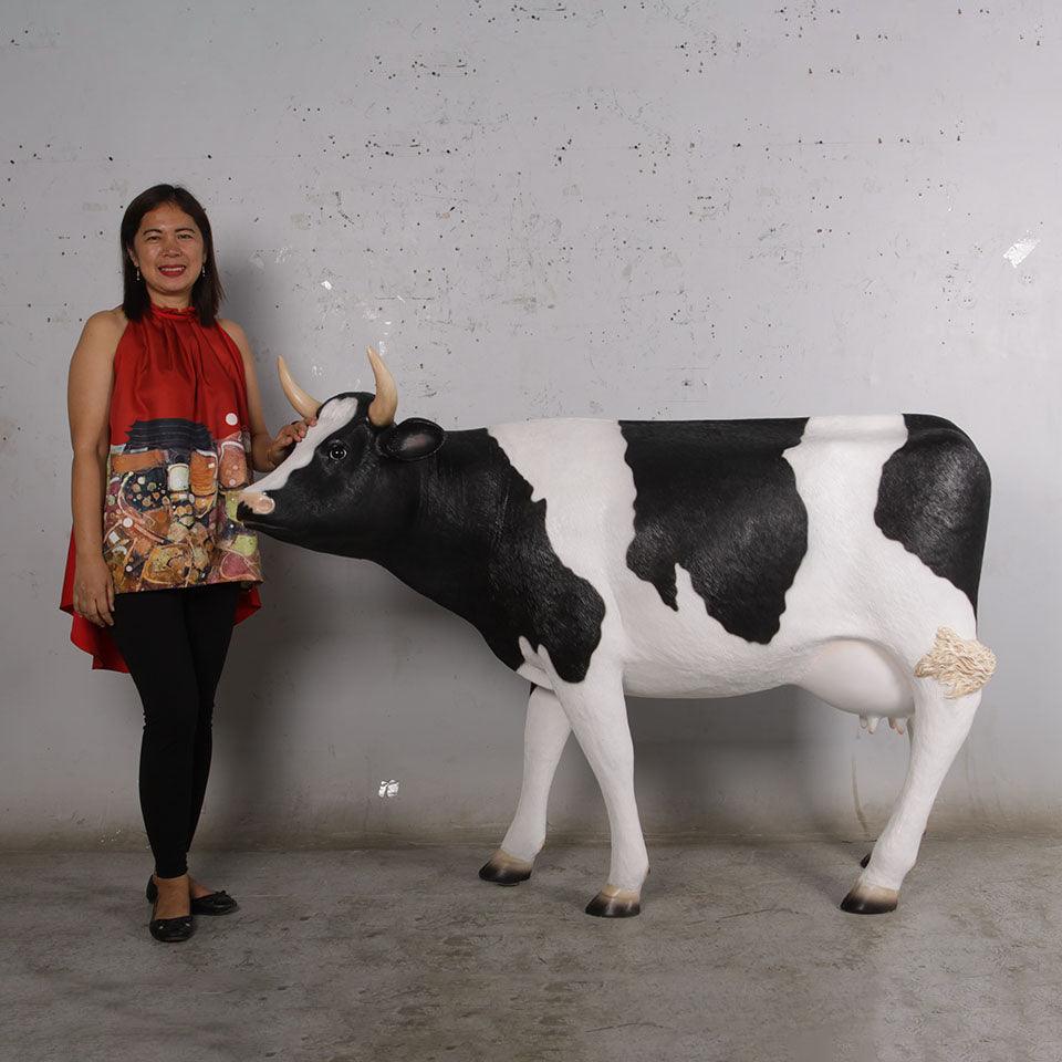 Holstein Cow Life Size Statue