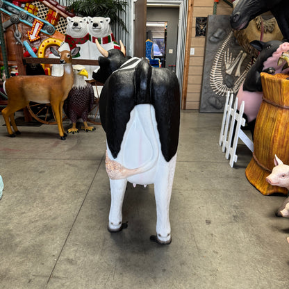 Holstein Cow Life Size Statue