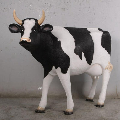 Holstein Cow Life Size Statue