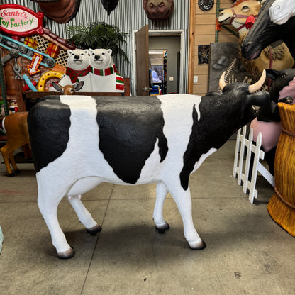 Holstein Cow Life Size Statue