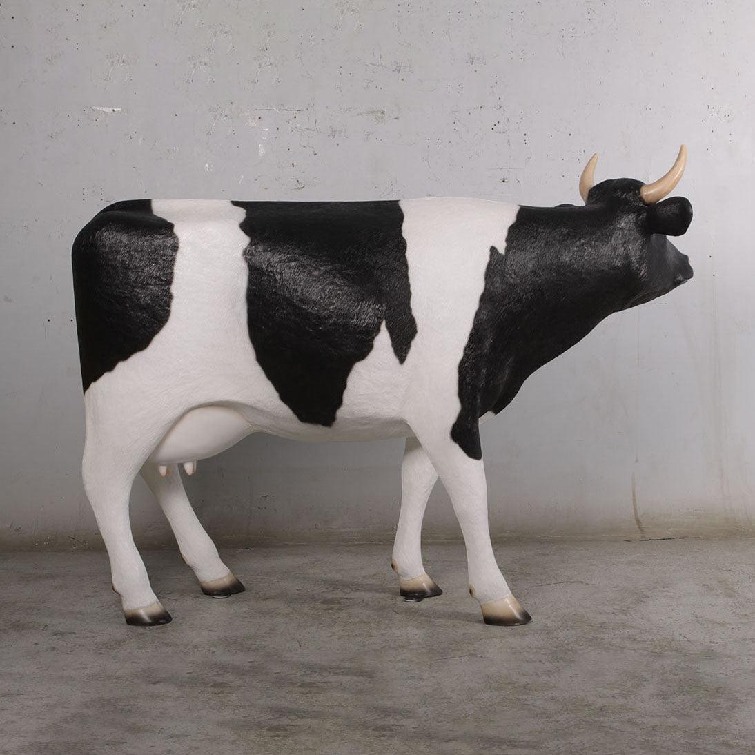 Holstein Cow Life Size Statue