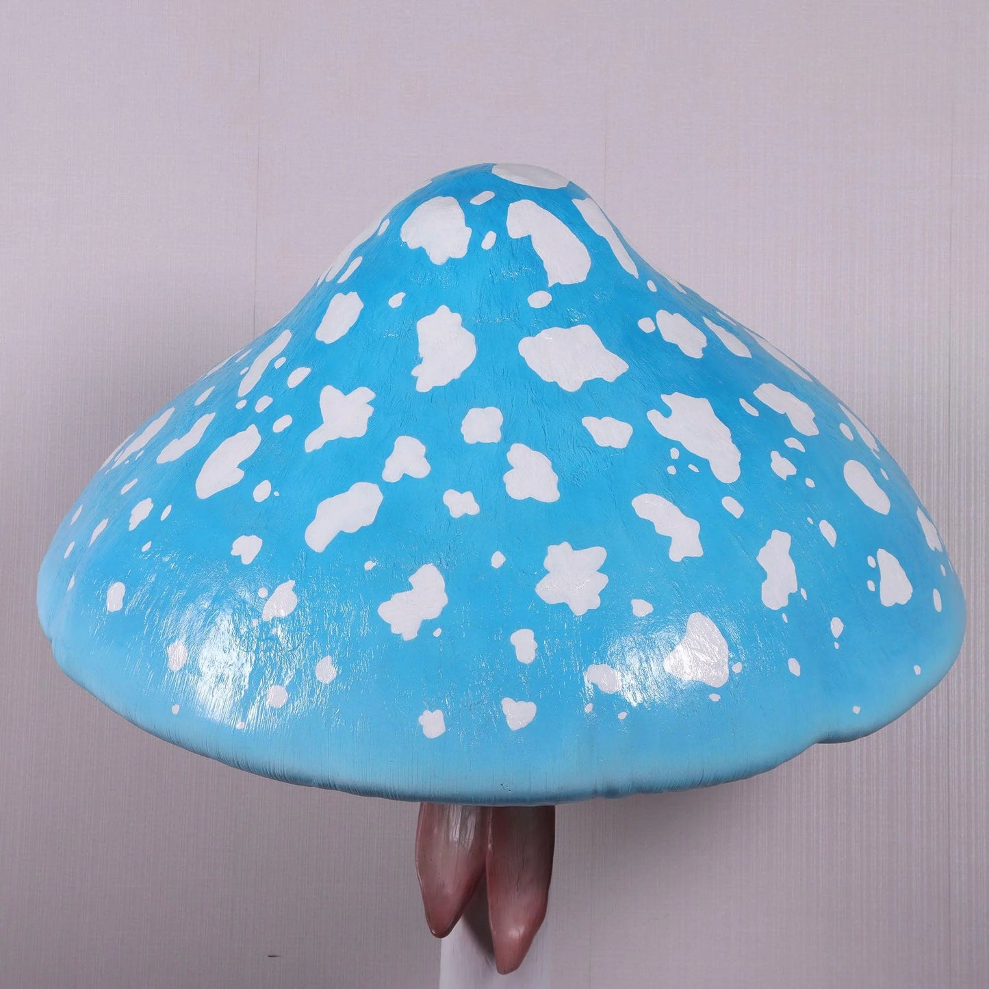 Blue Parasol Mushroom Statue