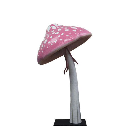 Pink Parasol Mushroom Statue