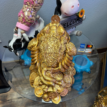 Gold Feng Shui Money Frog Statue