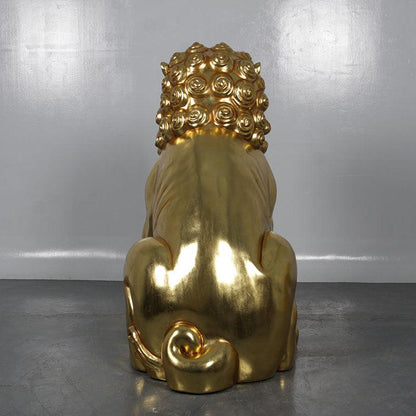 Foo Dog Male Statue