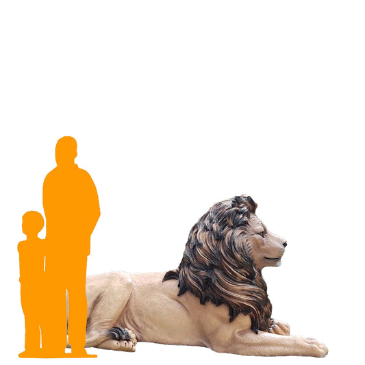 Majestic Castle Lion Statue