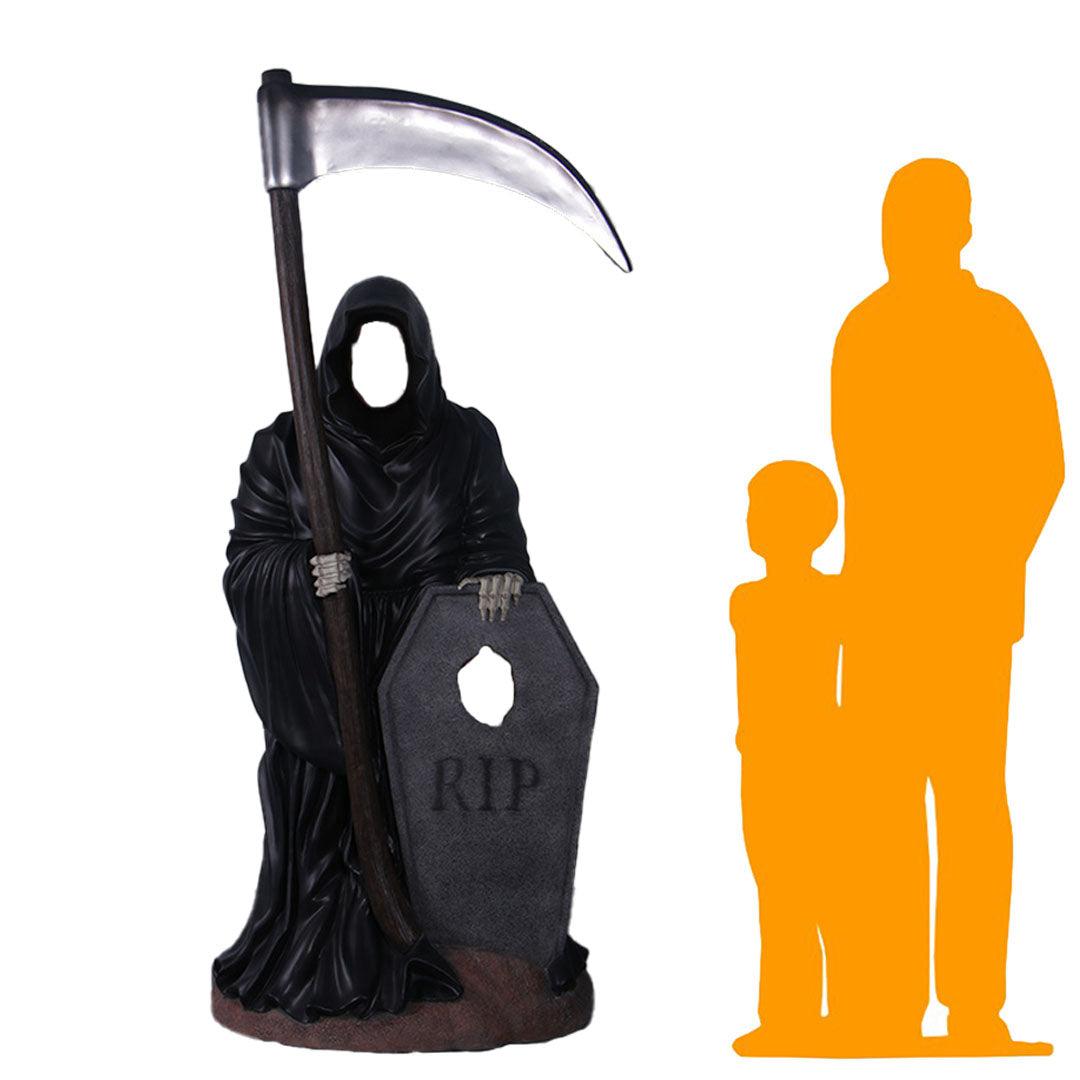 Grim Reaper Photo Op Statue
