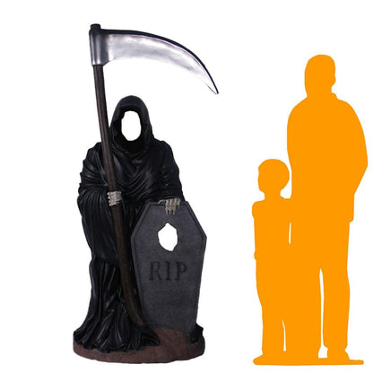 Grim Reaper Photo Op Statue - LM Treasures Prop Rentals 