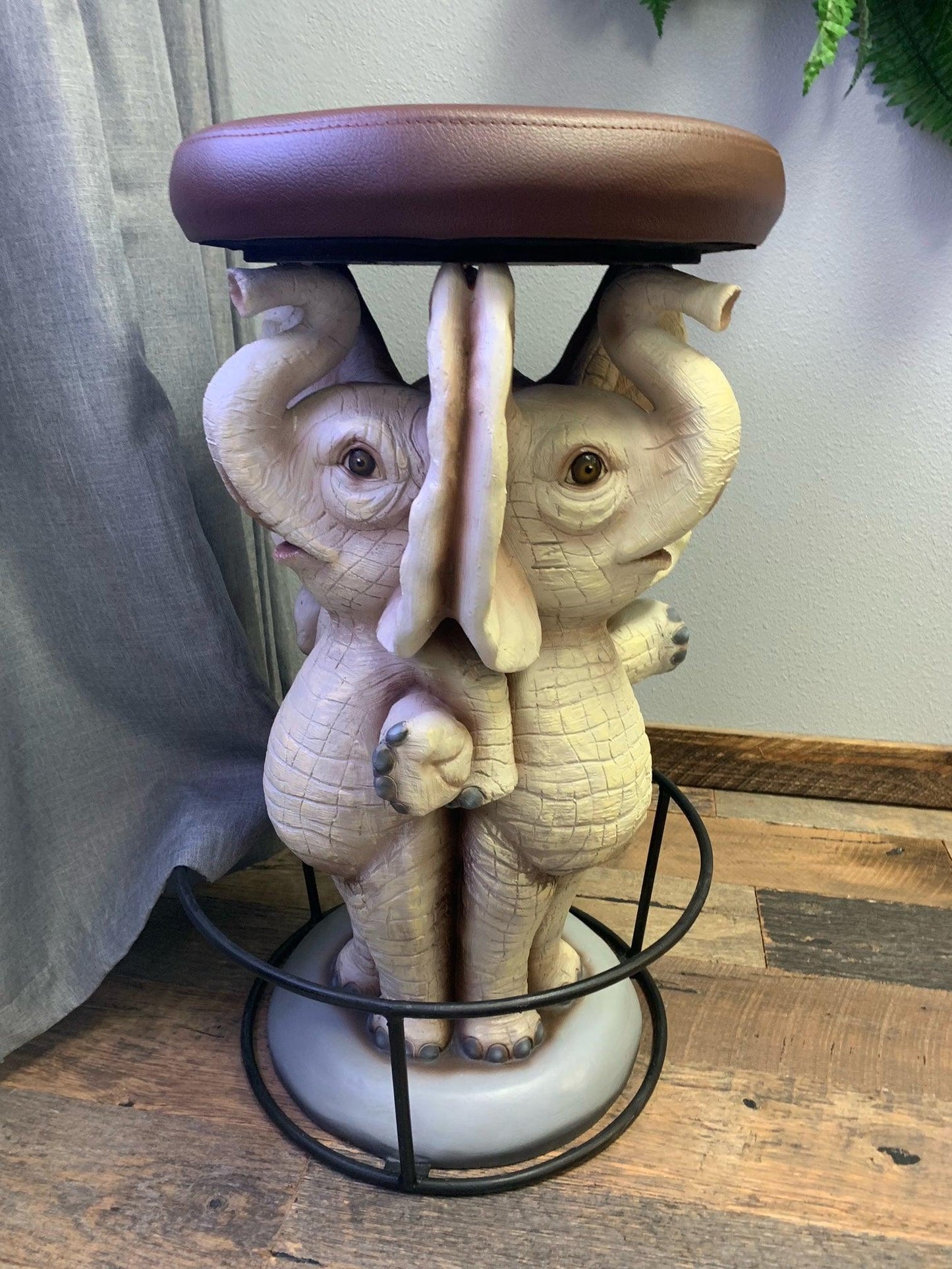 Elephant Barstool Over Sized Statue - LM Treasures Prop Rentals 